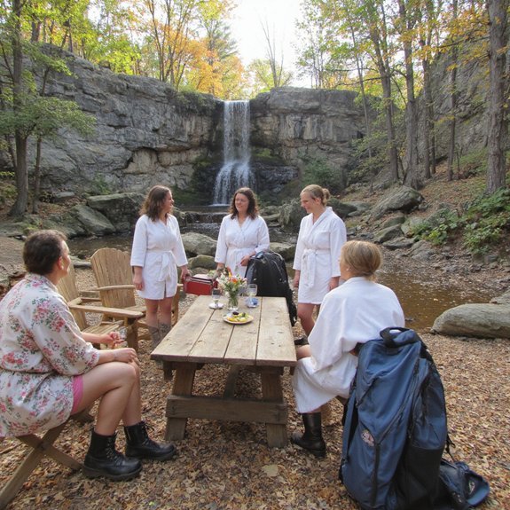 mossy waterfalls and adventure