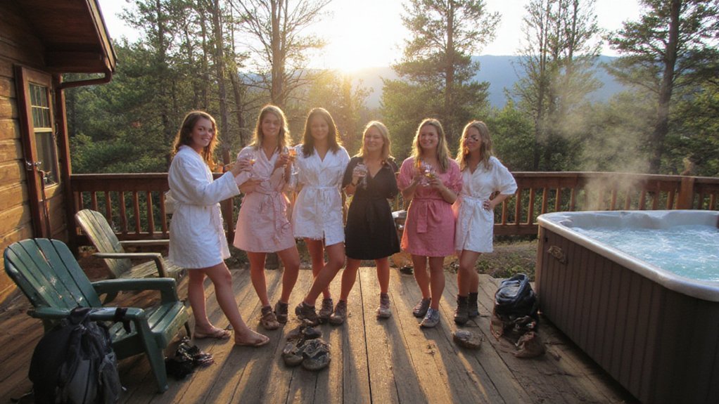 poconos bachelorette cabin retreat