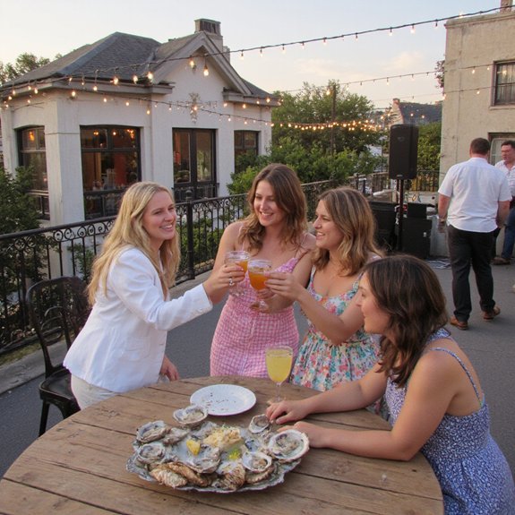 rooftop cocktails and live music