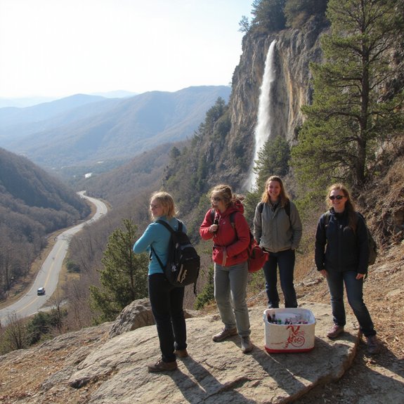 waterfall hikes and scenic drives