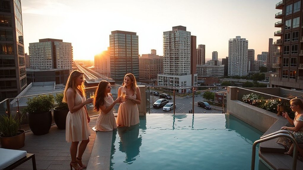 boutique stays rooftop poolside
