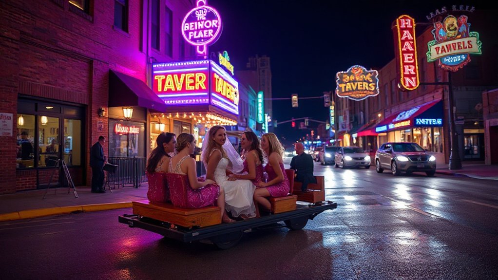 broadway neon honky tonk night