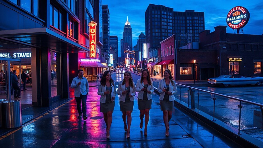 neon honky tonk bride energy