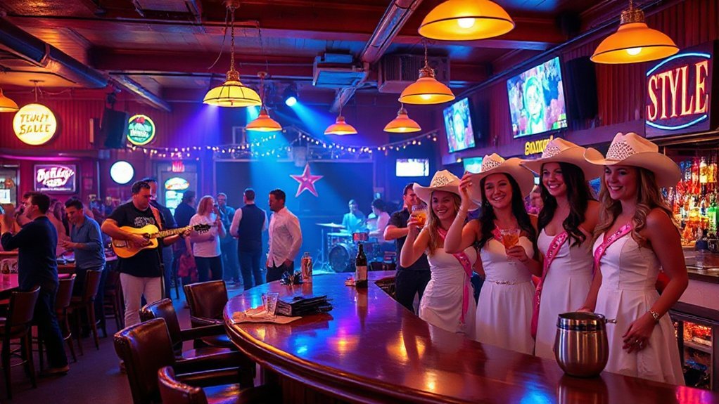 neon lit honky tonk singalong chaos