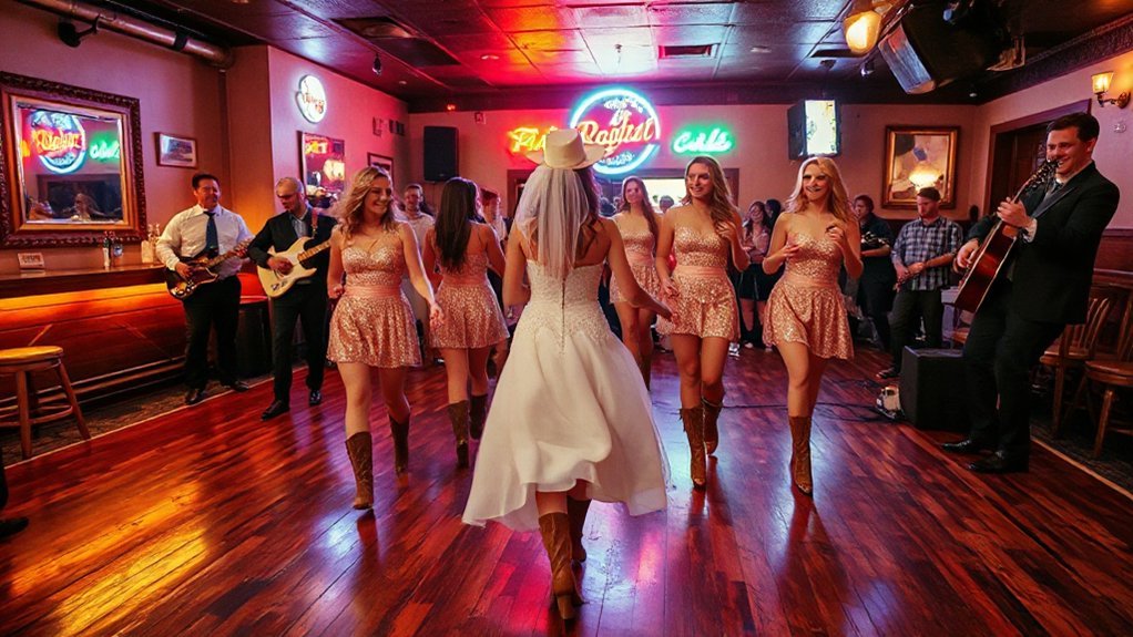 neon sawdust honky tonk scene