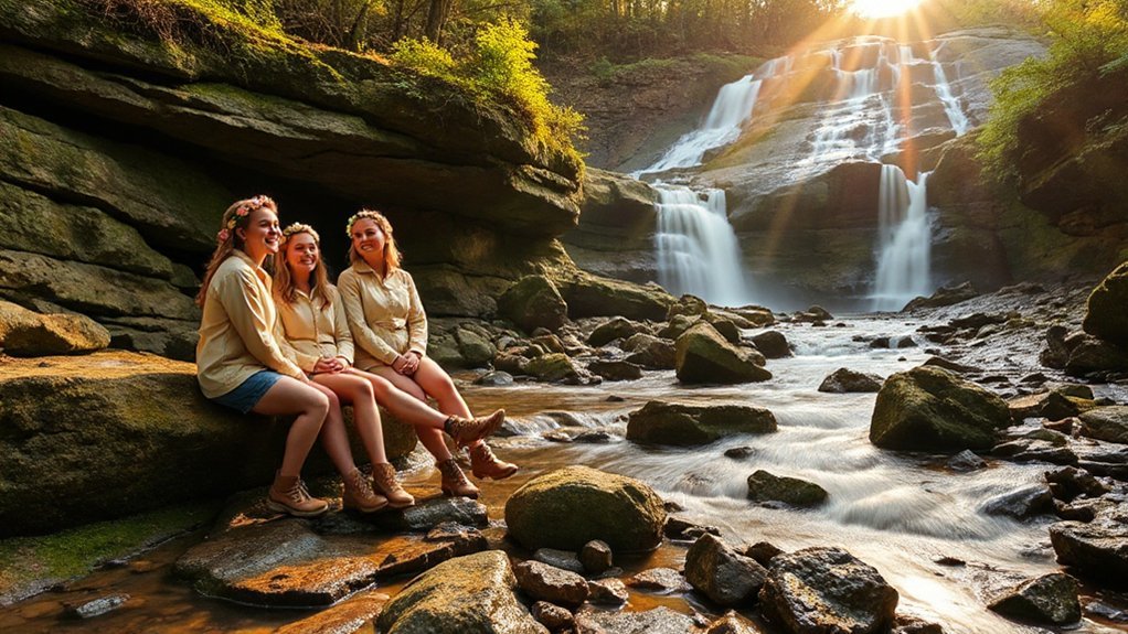 paved falls strenuous cascades