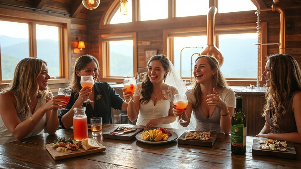 peachy blackberry bachelorette tasting