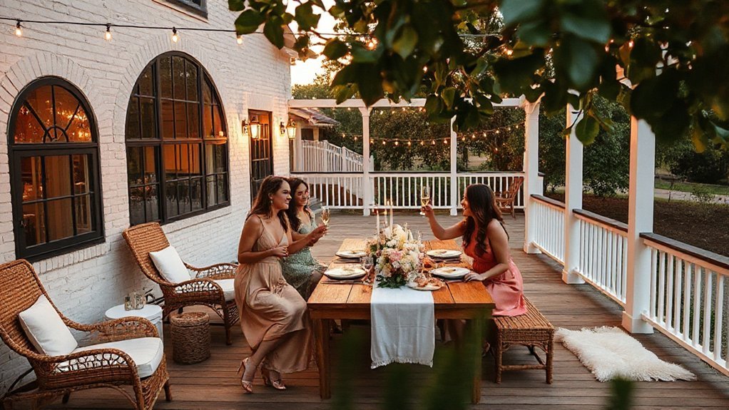 poolside designer bachelorette retreat