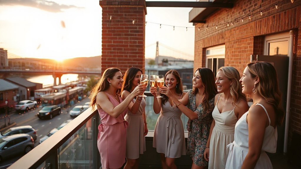 riverfront aquarium bridges nightlife