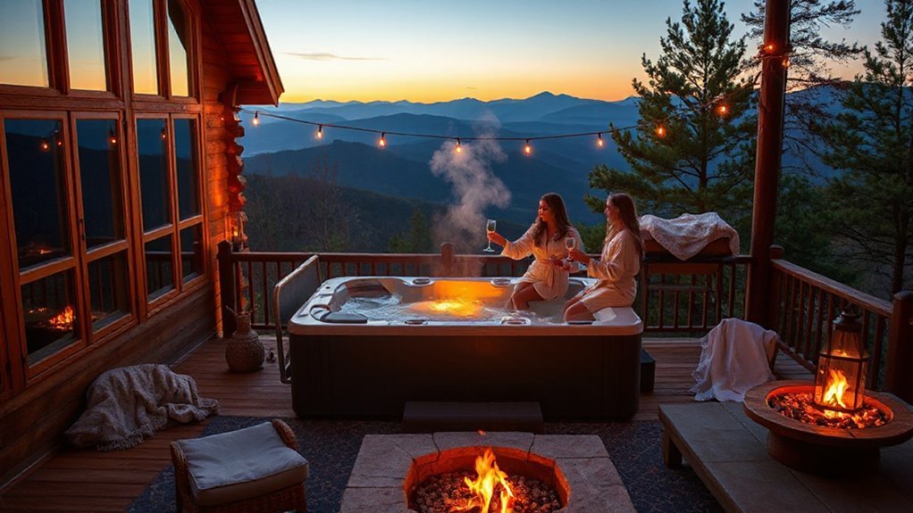smokies hot tub getaway