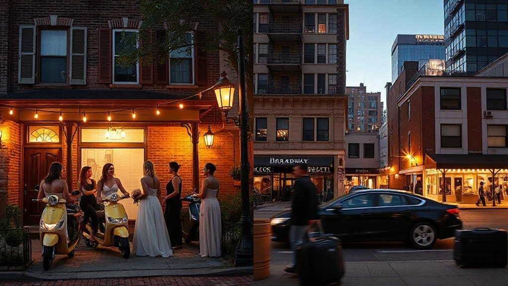 stay near downtown nightlife