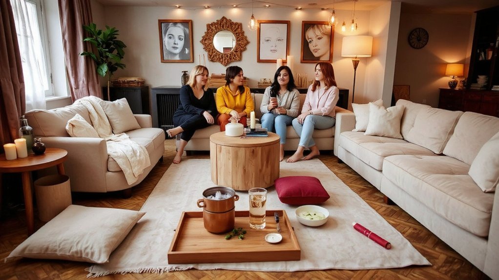 at home spa station setup