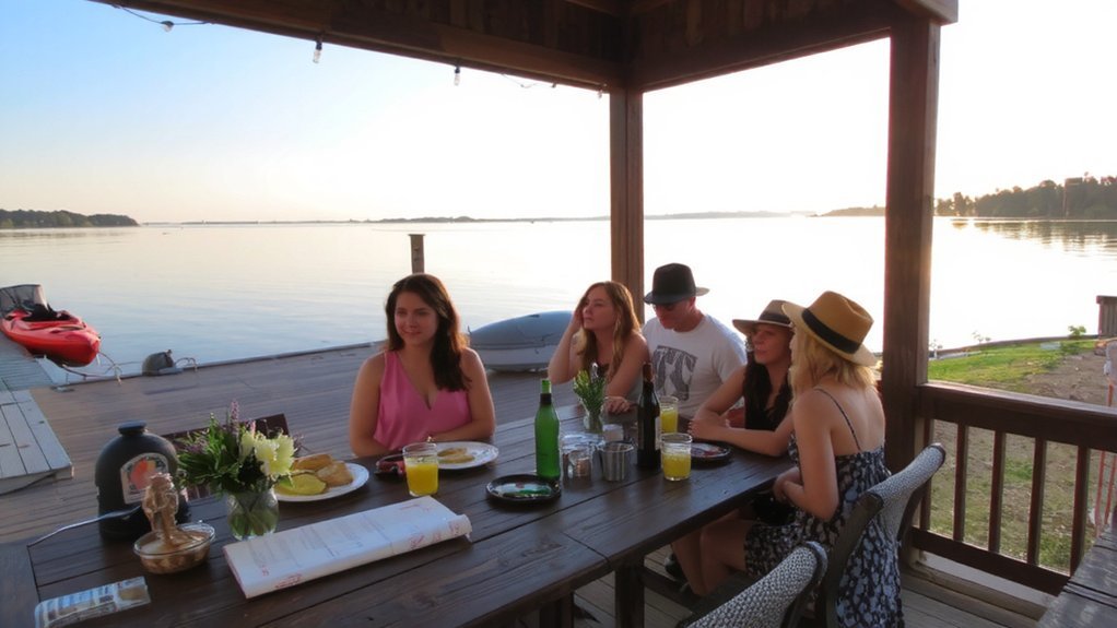 bachelorette party lakehouse weekend