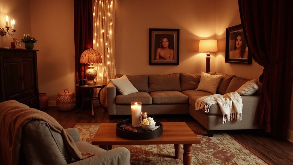 candlelit cozy viewing essentials