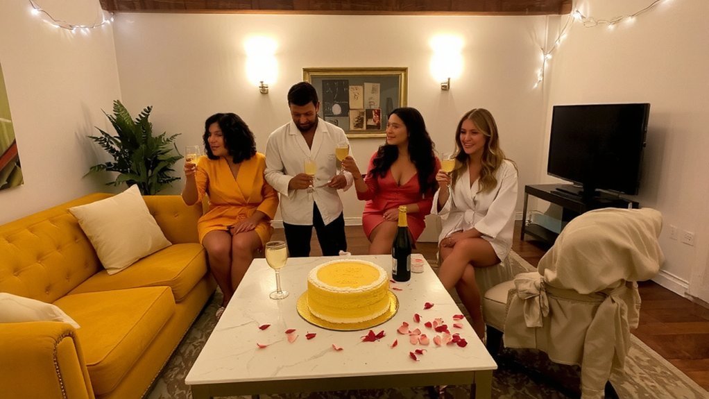 classy bachelorette night in