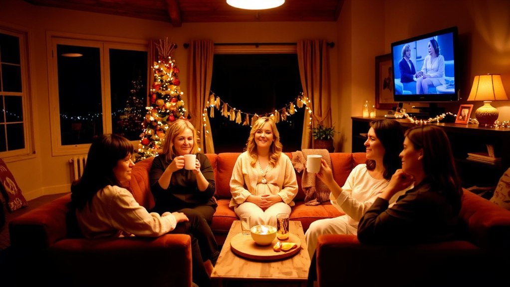 cozy at home movie night