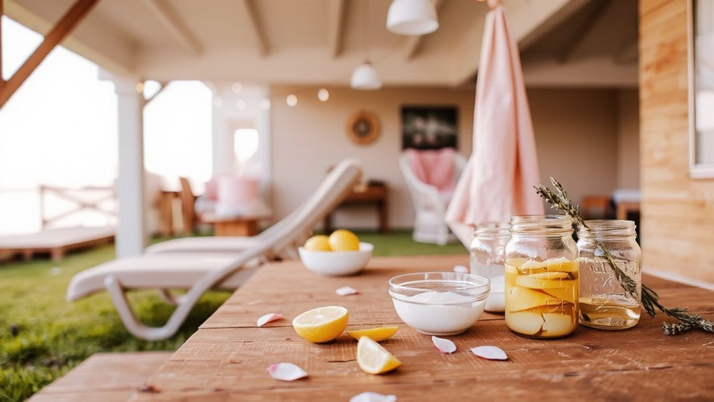 cozy backyard spa treatments