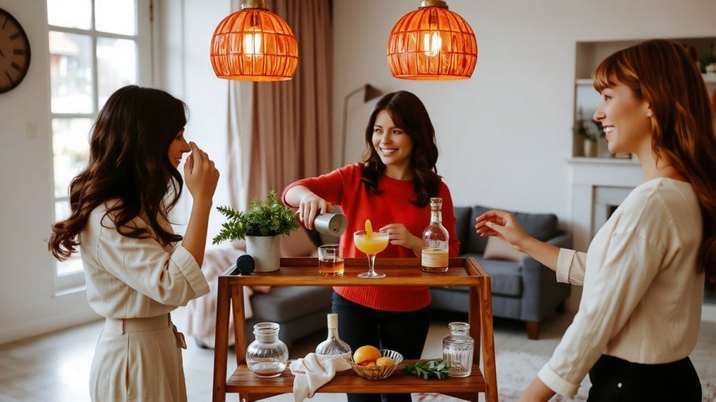 craft your own cocktail station setup