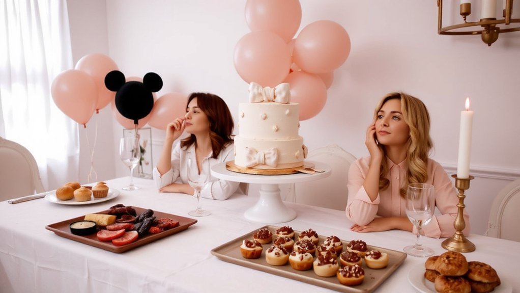 elegant disney themed adult brunch