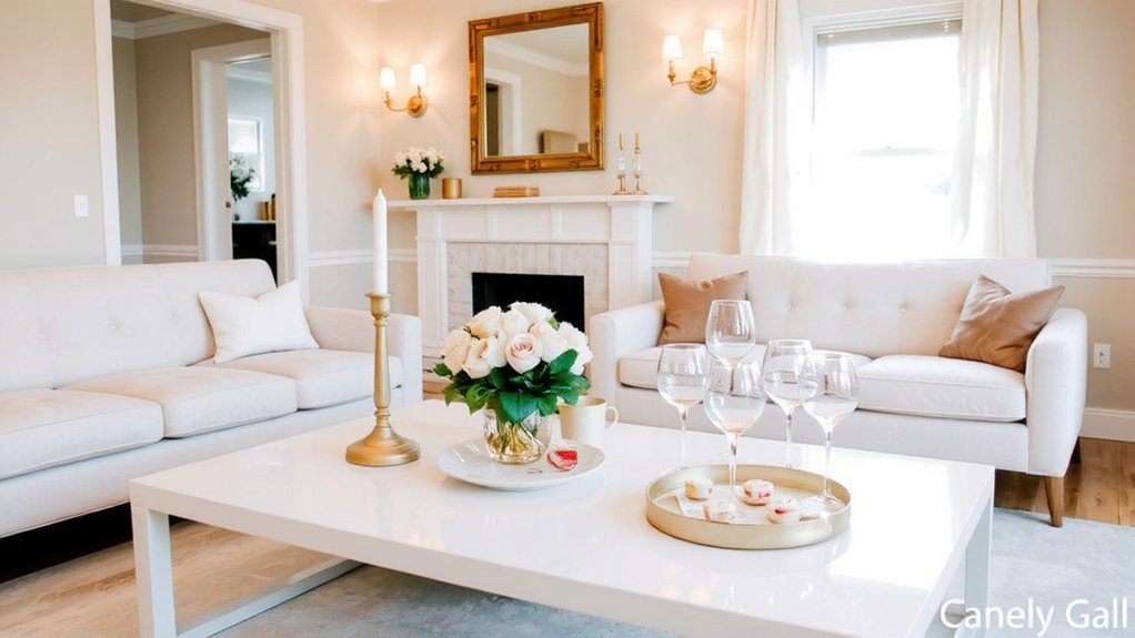 elegant minimal jewel toned decor