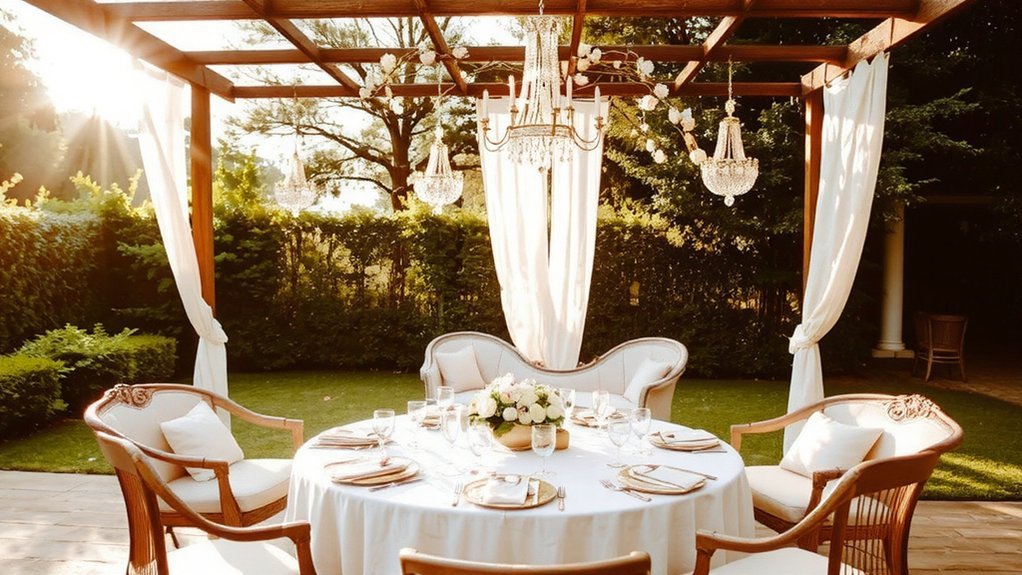 glam garden party blooms