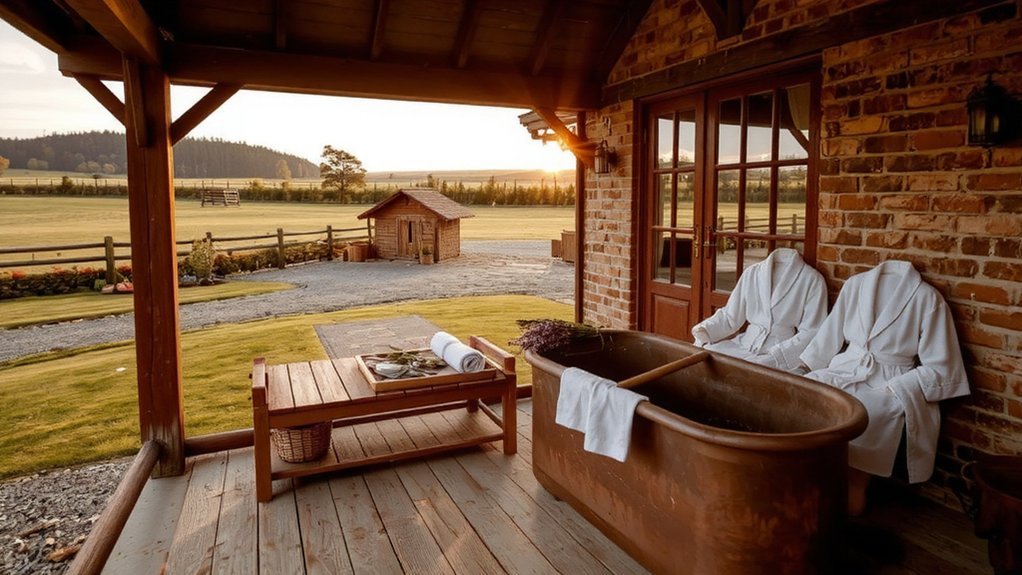 herbal steam linen robes