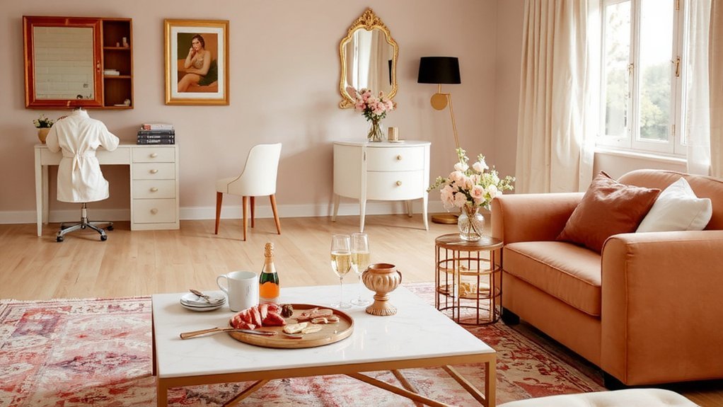 home glam night setup