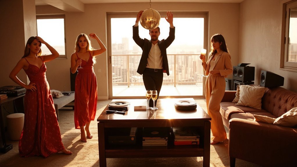 iconic 90s karaoke party