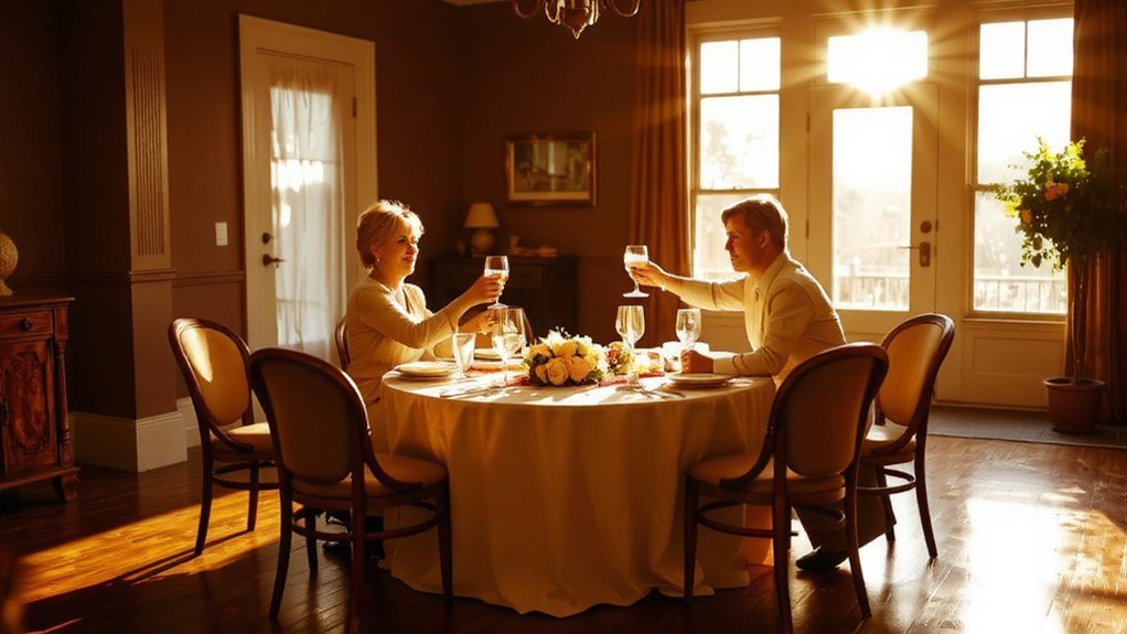 intimate dinner with friends