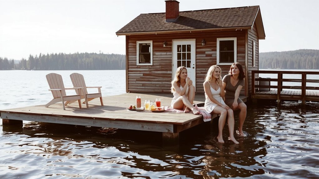 lakeside brunch diy spa