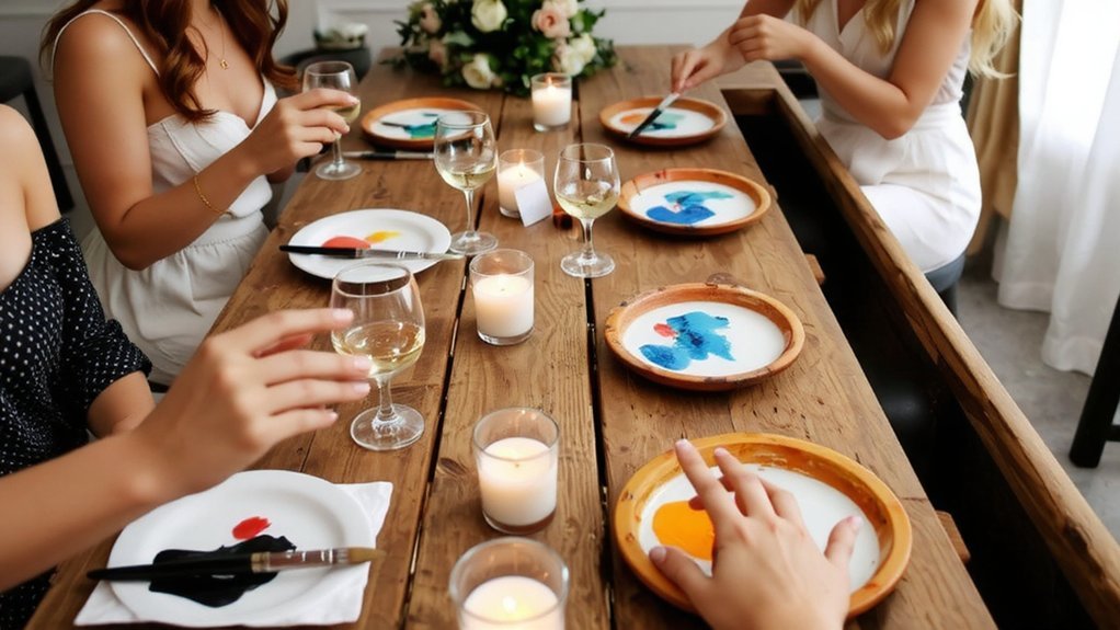 mini canvases five color palettes