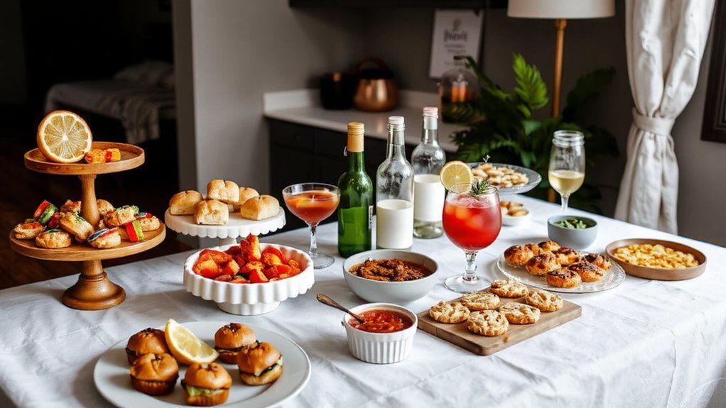 organized diy drink station