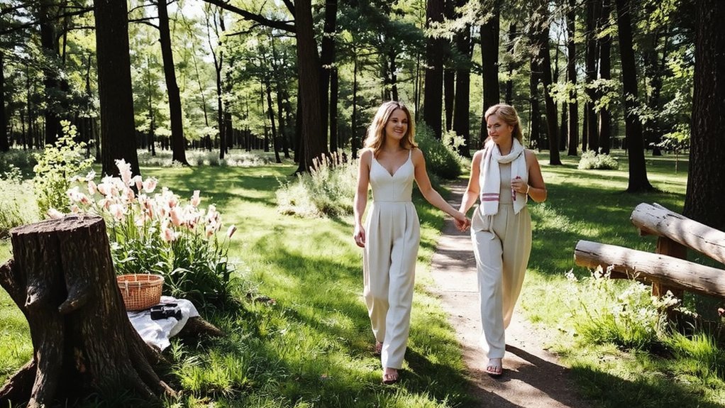 serene strolls with photos