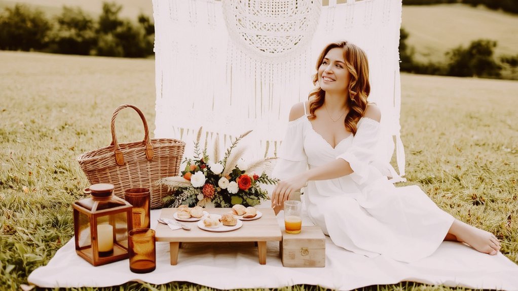 sunlit picnic calm energized