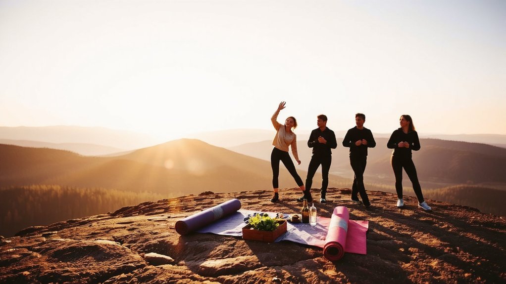 sunrise hike and picnic