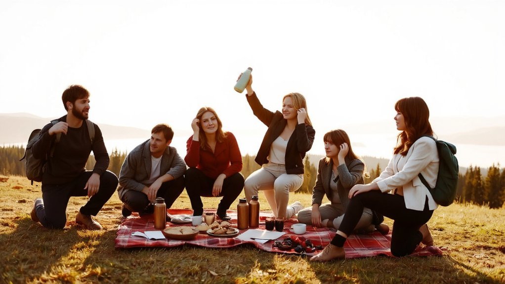 sunrise hike picnic breakfast