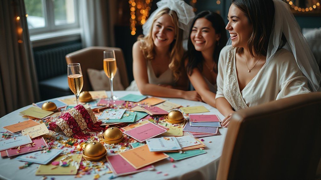 bride focused playful trivia game