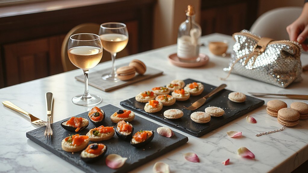 chic bite sized canap pairings