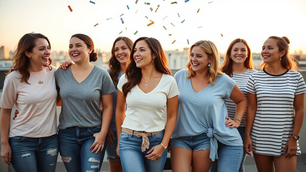 color coded labeled role tees