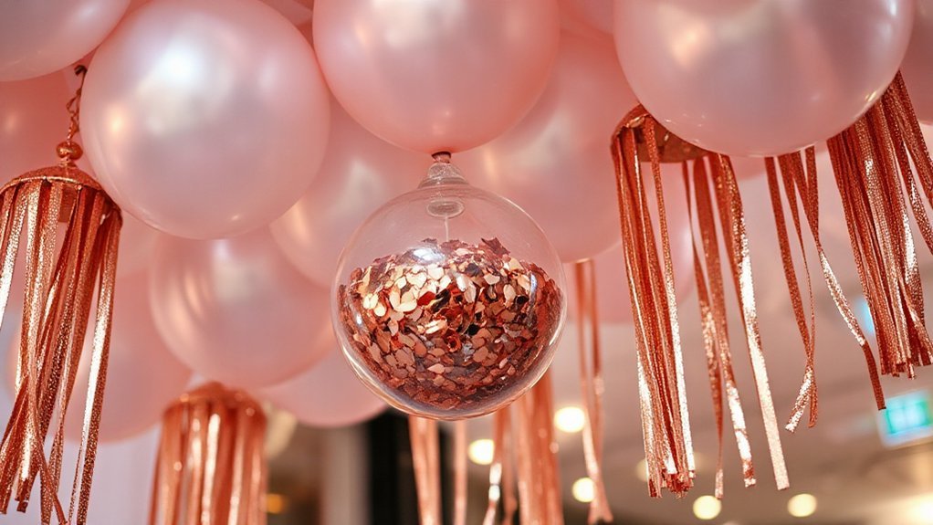 confetti glitter chrome reflections