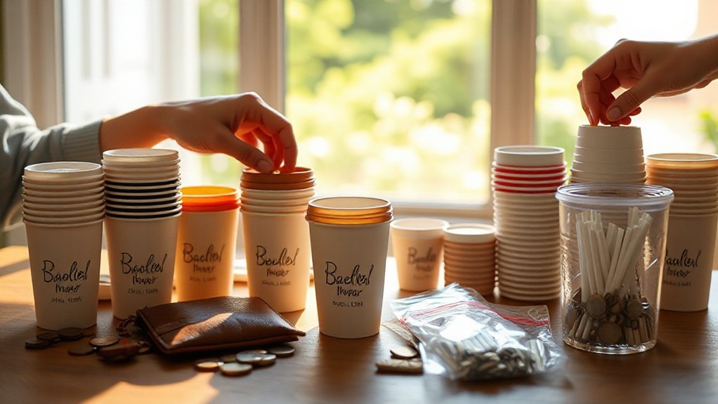 count cups cap spend