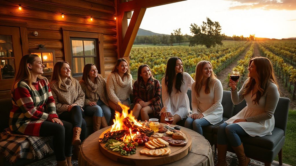 cozy knits winery chic layers