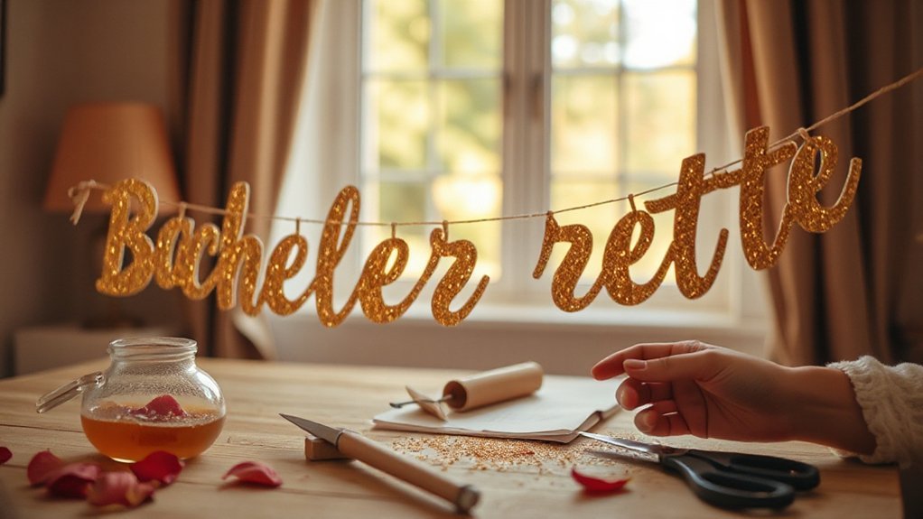 custom glitter name banner