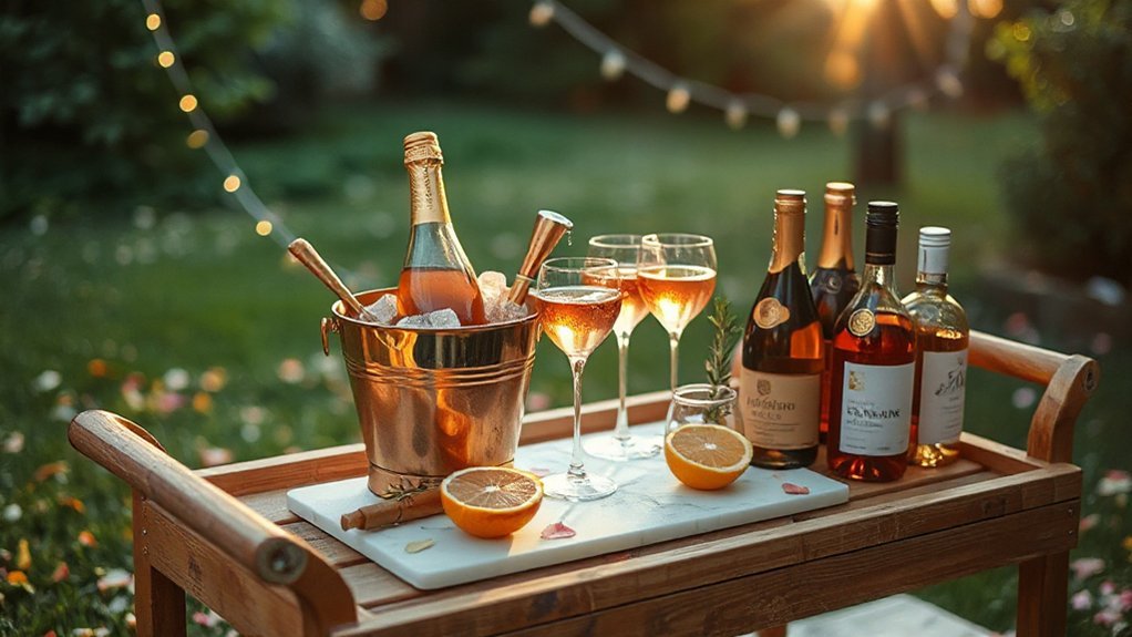 diy self serve cocktail bar