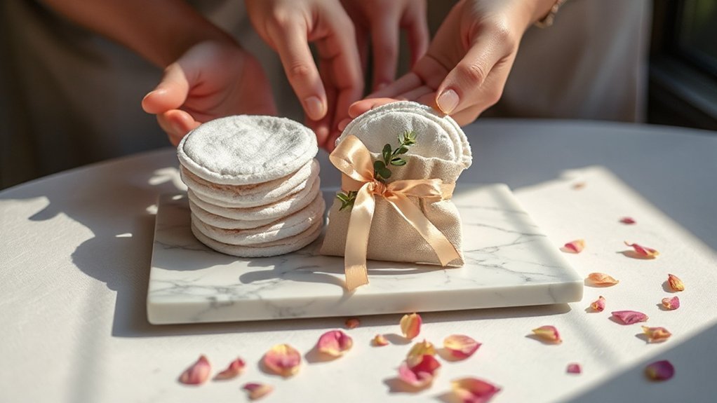 dual sided bamboo cleansing pads