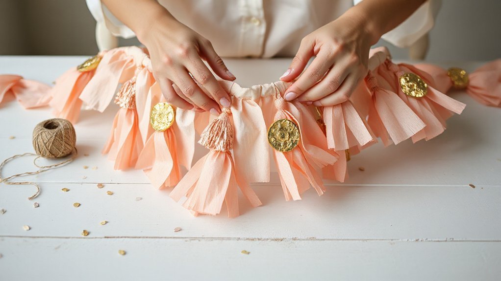 folded fringe tassel garland