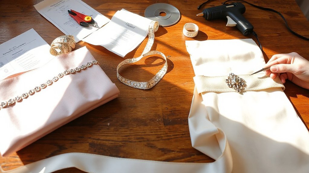 iron on personalized ribbon sash