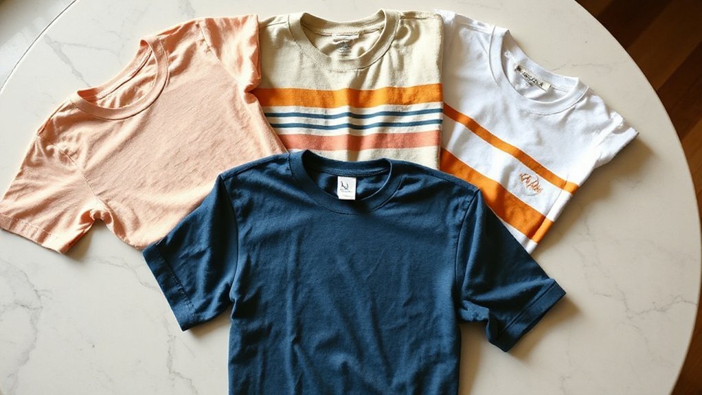 minimal retro monogram shirts