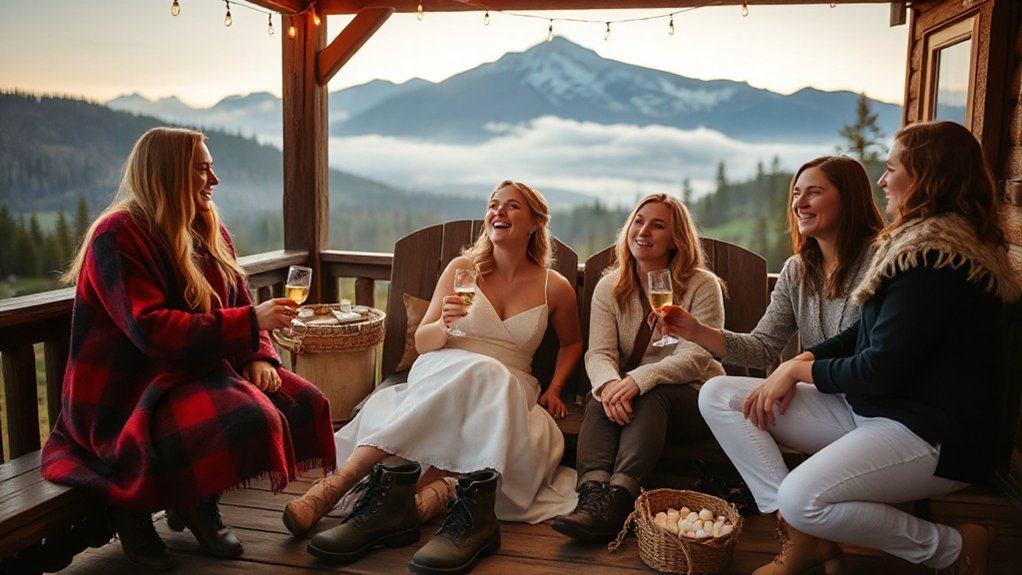 mountain cabin bachelorette getaway
