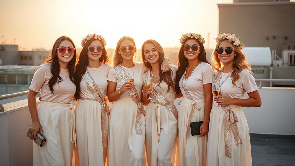 personalized coordinated bridesmaid outfits